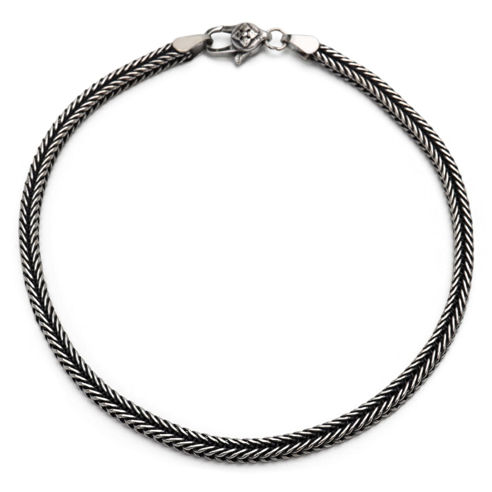 S925 編み込みブレスレット幅3mm [bs202-3mm] 8,118円