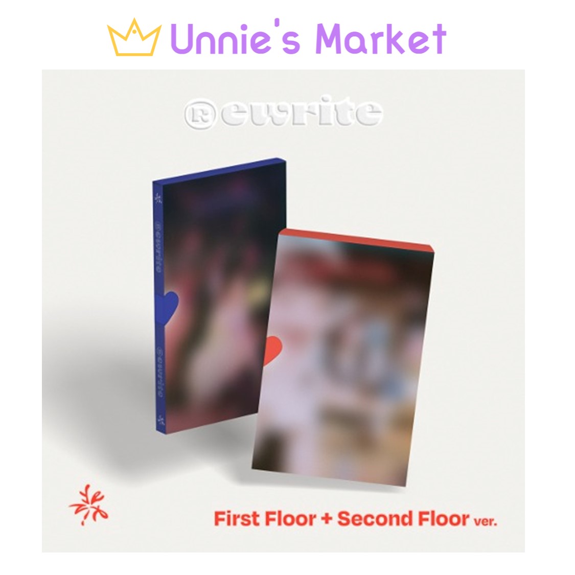 [SET] YERIN (GFRIEND) - Rewrite (First Floor ver. / Second Floor ver.) + Free Photocard(fan-made) 1E