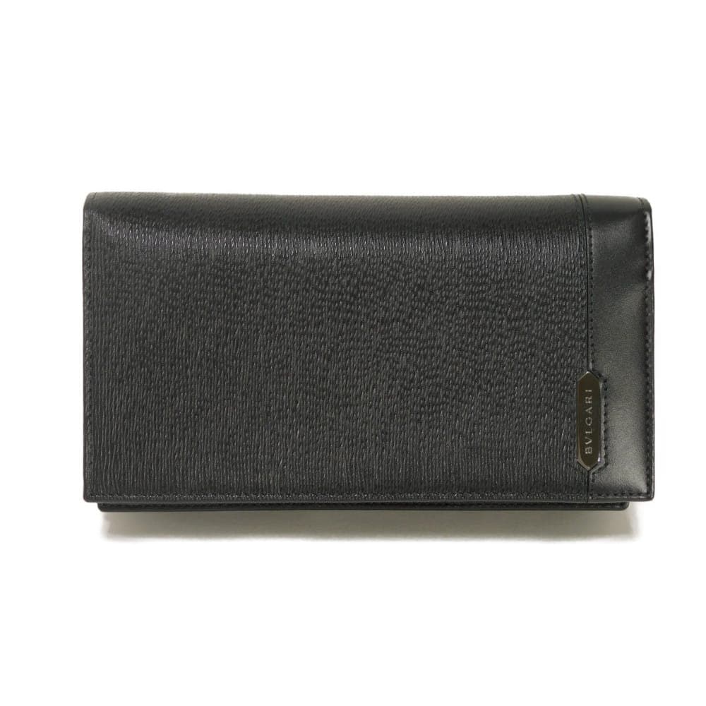 【中古】 長財布 グレイン カーフ 二つ折り RFID IC 未使用 セルペンティ スカリエ マン ラージ ウォレット ロゴプレート 280922