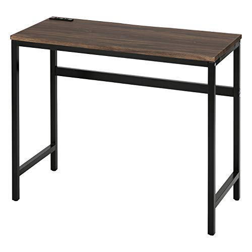 色：ヴィンテージブラウン 武田コーポレーション 【パソコン机・オフィス・2口コンセント付き】 ヴィン