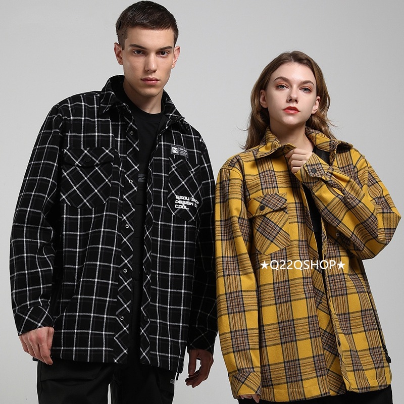 スノボウェア 2024 2025 単品 トップス メンズ レディース スウェット ジャケット チェック柄 ウィンタースポーツ スノーボードウェア スキーウェア スノーウェア 防水 防寒着 韓国風