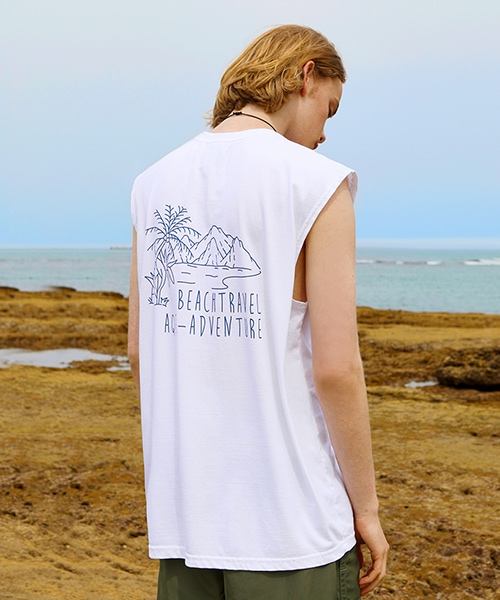 フルークピグメントビーチトラベルノースリーブTシャツ FSL102/4カラー