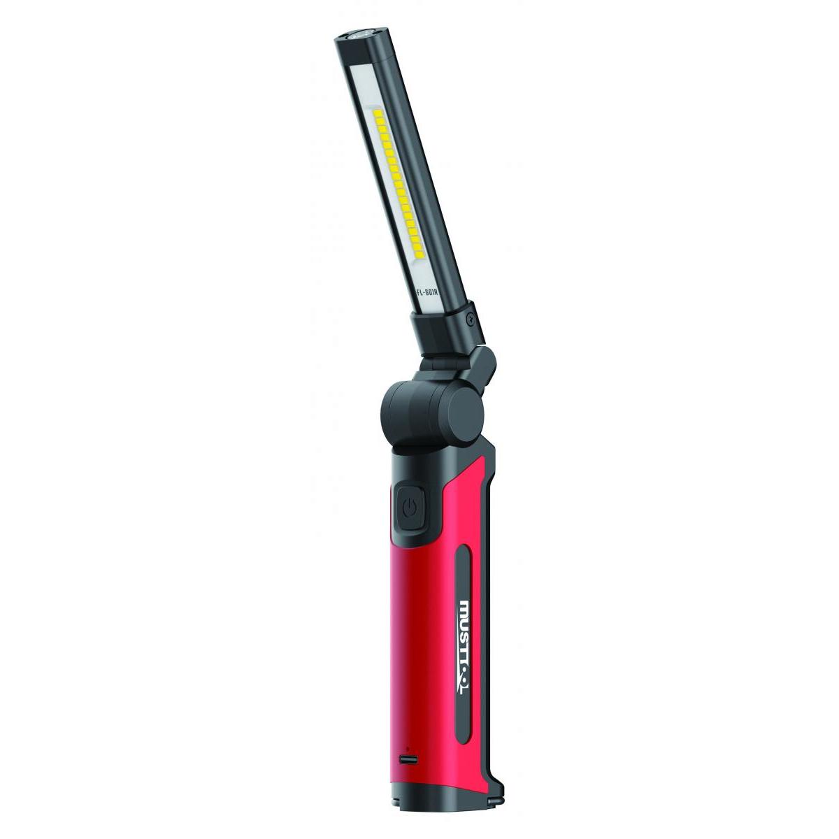 Must Tool マストツール MWL-FL601R 薄型折畳式LEDワークライト 600ルーメン 充電式 スリム設計 吊り下げフック マグネット