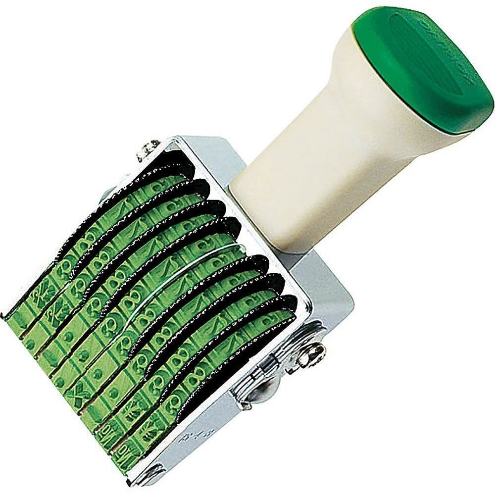 （まとめ買い）回転印 欧文数字 明朝体 4号（8連） IS-4-8 [x3]