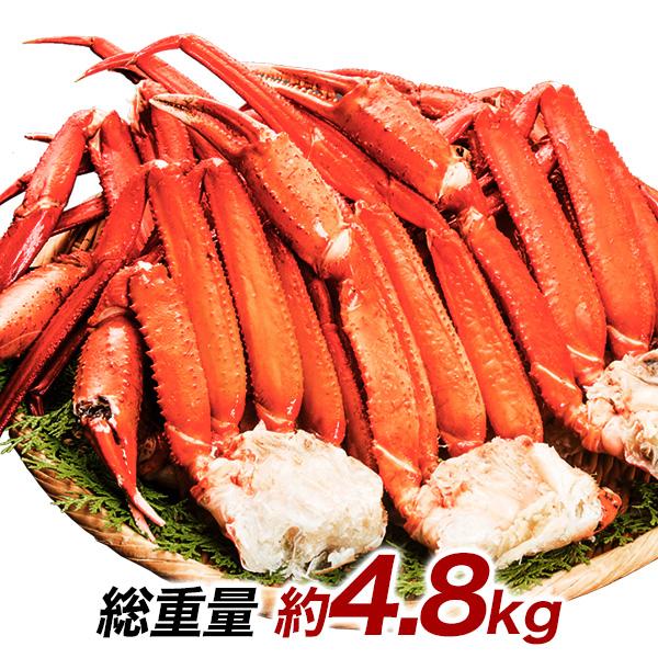 ボイルトゲズワイガニ肩付脚 総重量:約4.8kg(正味4kg) 肩付き脚 茹で とげずわいがに