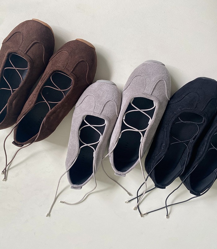 バンディング スエード 短靴