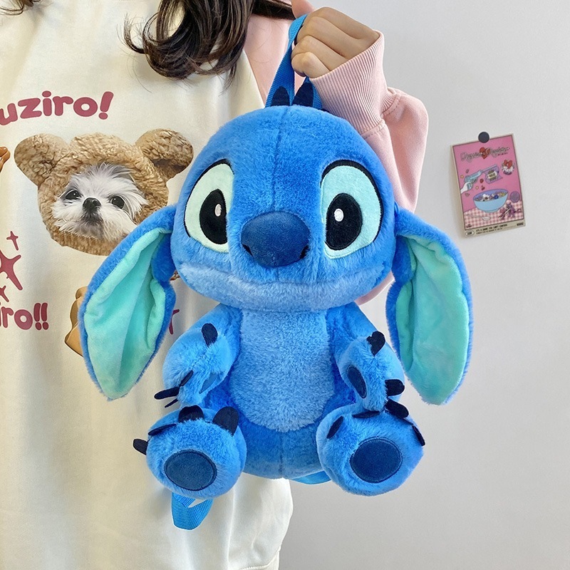 スティッチぬいぐるみリュックと耳付きカチューシャセット スティッチぬいぐるみリュックと耳付きカチューシャセット