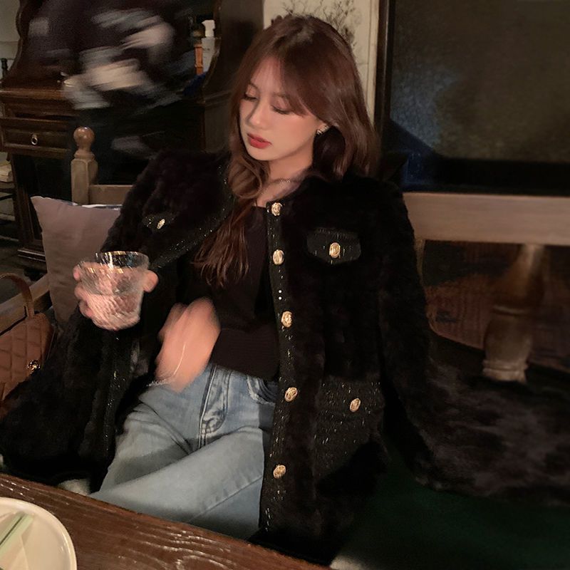 冬新作ファーコート レディース ファッション 気質 コート 大人気 冬 アウター【2カラー】