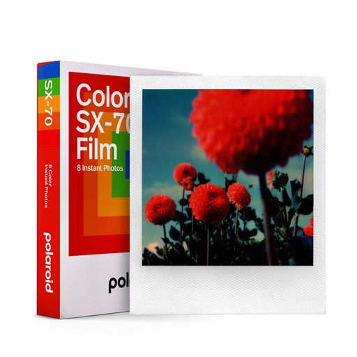 Polaroid(ポラロイド) インスタントフィルム Color Film for SX-70 カラーフィルム 8枚入り フレームカラー白 (6004)