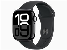 Apple Watch Series 10 GPSモデル 42mm MWWE3J/A [ジェットブラック・ブラックスポーツバンド S/M]