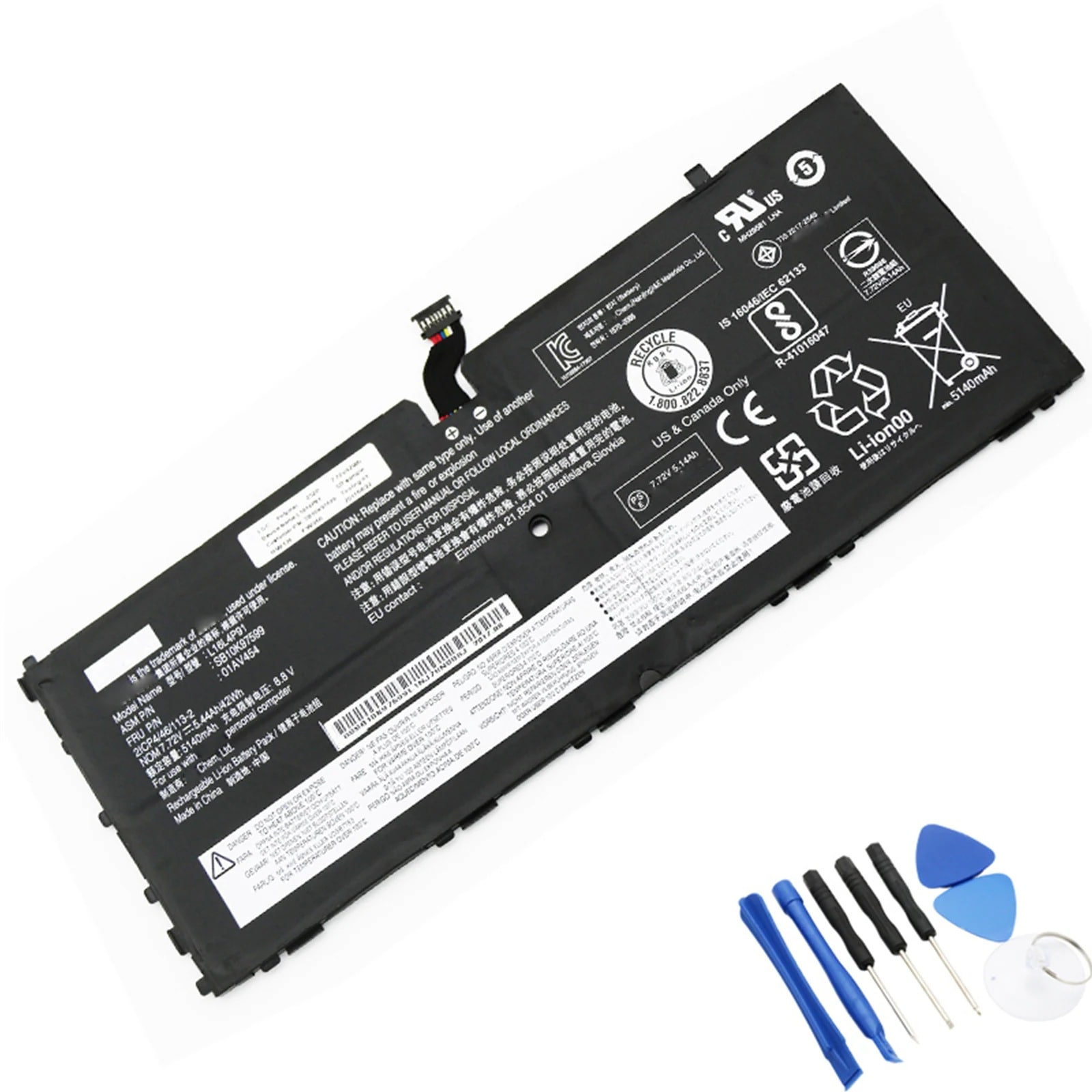 L16L4P91 電池・Lenovo/ThinkPadノートパソコン互換 42Wh/5440mAh X1 Tablet gen 3 TP00089A L16M4P91 L16S4P91 01AV453