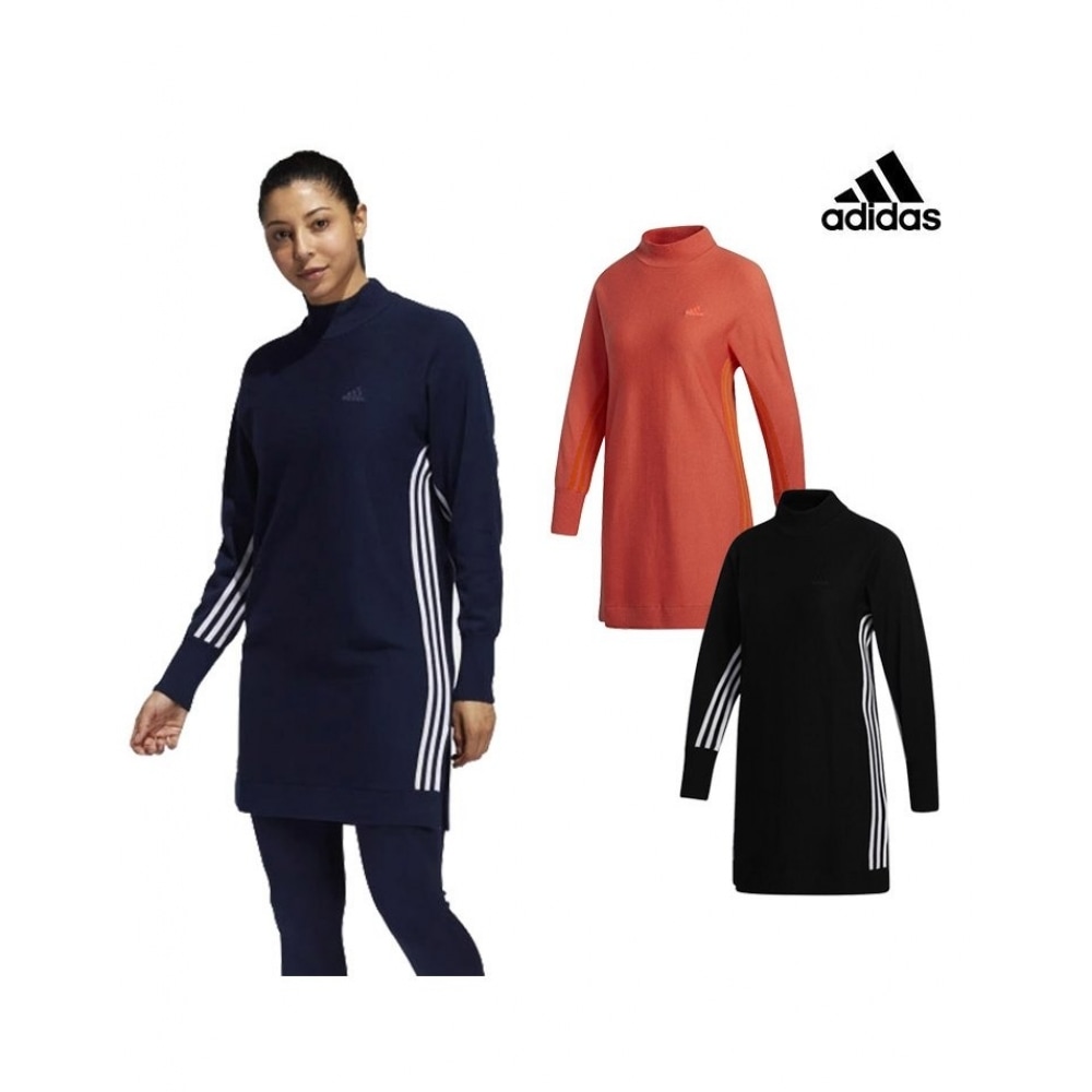 アディダスゴルフアディダス女性用クルーネックドレス FS6366 FS6367 FS6368