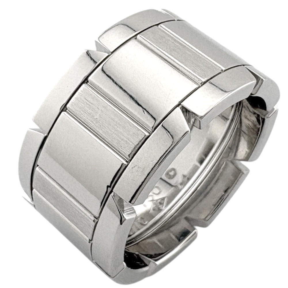 カルティエ タンクフランセーズ リング 指輪 13.5号 18金 K18ホワイトゴールド CARTIER 中古 美品
