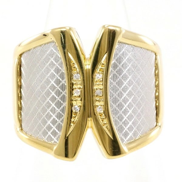 PT900 プラチナ リング 10.5号 ダイヤ 0.02 カード鑑別書 ジュエリー 中古