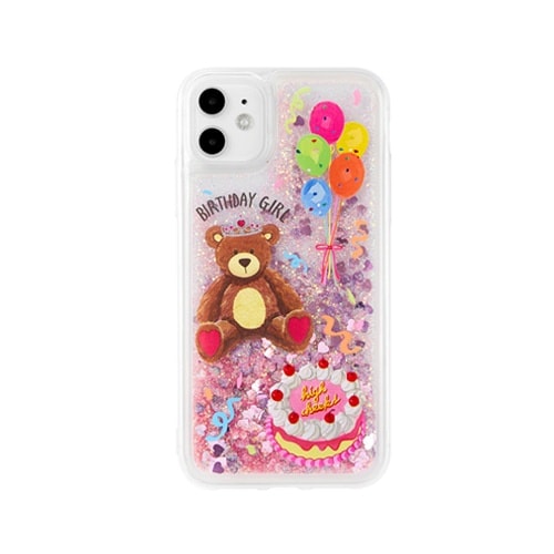 新作★国内発送【HIGH CHEEKS】マイメロディ グリッター ケース HIGH CHEEKS］ Strawberry My melody Glitter Case スマホケース