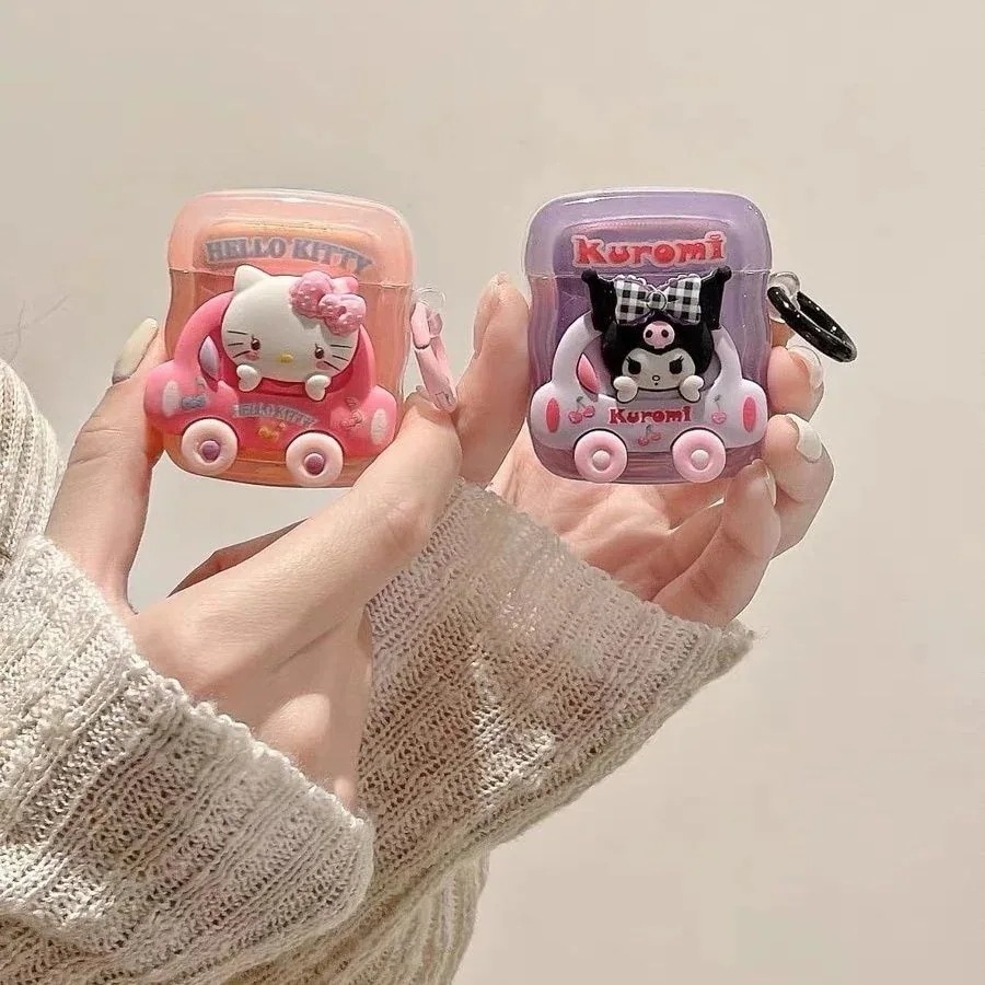 【优质产品】サンリオ趣味かわいい車クロミエアポッドプロ2保護カバーairpods3世代アップルbluetoothイヤホンケース39698