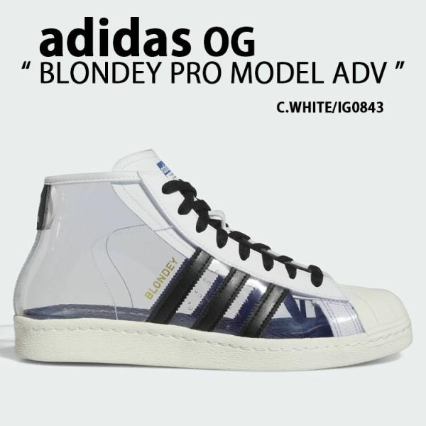 IG0843 スニーカー BLONDEY PRO MODEL ADV ブロンディ モデル CLEAR WHITE BLACK ハイカットシューズ 透 23,685円