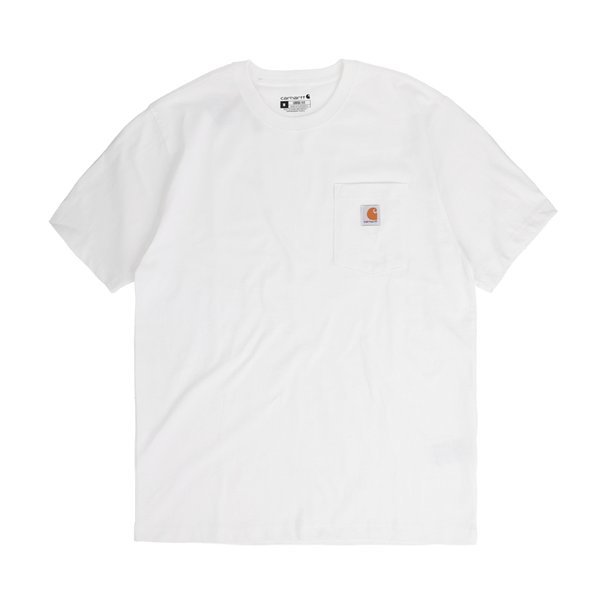 [カールハート]K87 ホワイト ポケット Tシャツ