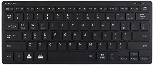 エレコム Bluetooth キーボード パンタグラフ式 軽量 マルチOS対応 iPad Surface Chromebook ブラック TK-FBP102BK