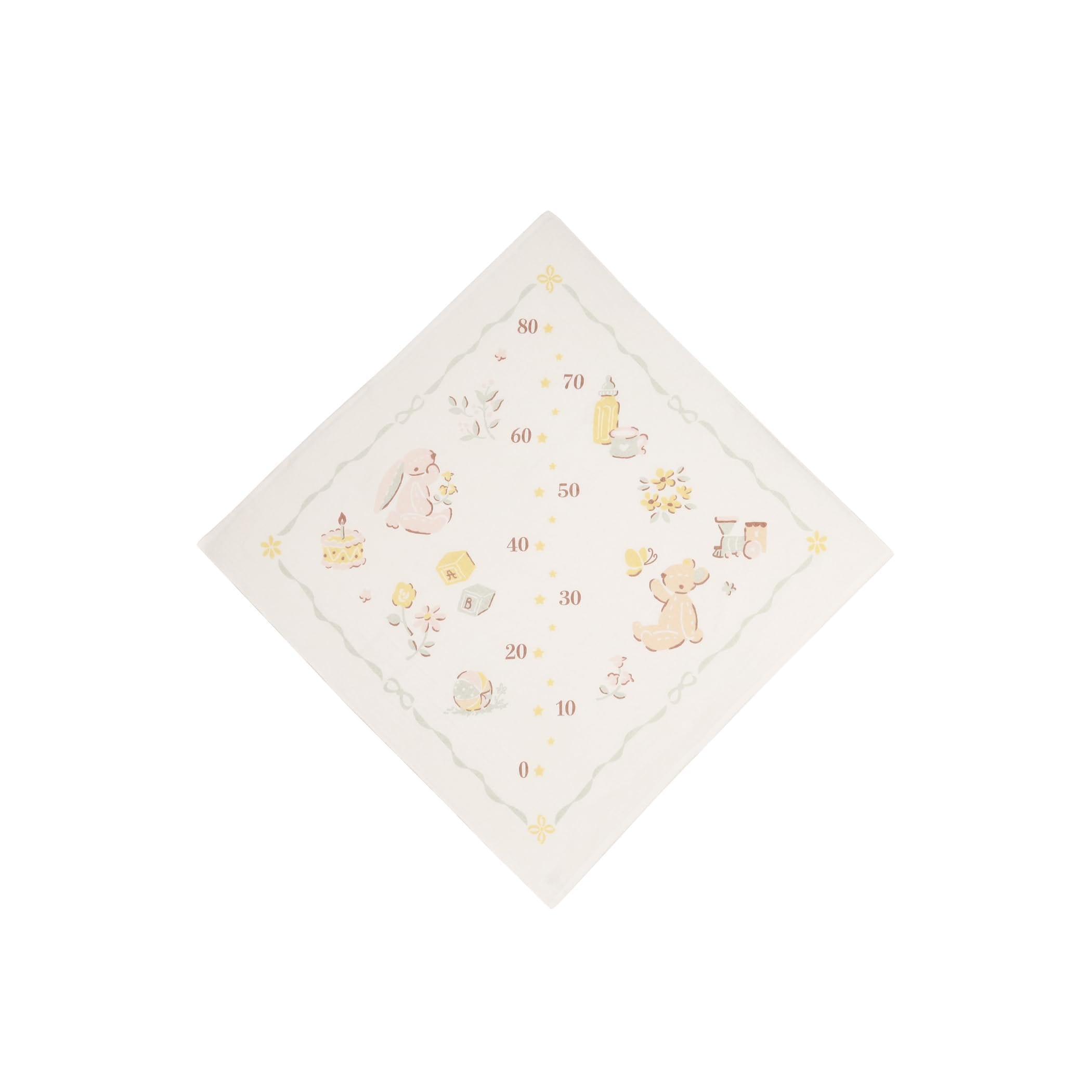 [ アフタヌーンティー リビング ] AfternoonTea LIVING タオルケット・ガーゼケット HY32 アニマル身長計タオル ホワイト