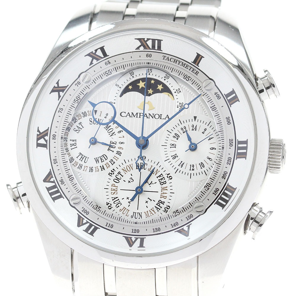 シチズン CITIZEN AH4080-52A/6772-T025307 カンパノラ グランドコンプリケーション ムーンフェイズ クォーツ メンズ _850193【中古】