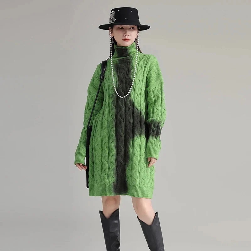 トップス 冬 クリスマスコスプレ 秋 ベーシックニット セーター 着痩せ 人気なリプニット 高品.質 ワンピース ニット レディース