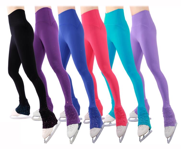 フィギュア スケート パンツ トレーニング 練習着 子供 女子 大人 レディース フィギュアスケート 練習衣装 アイスパンツ 練習ロングパンツ 女性 タイツ レギンス 高弾性 優しい スケートウエア