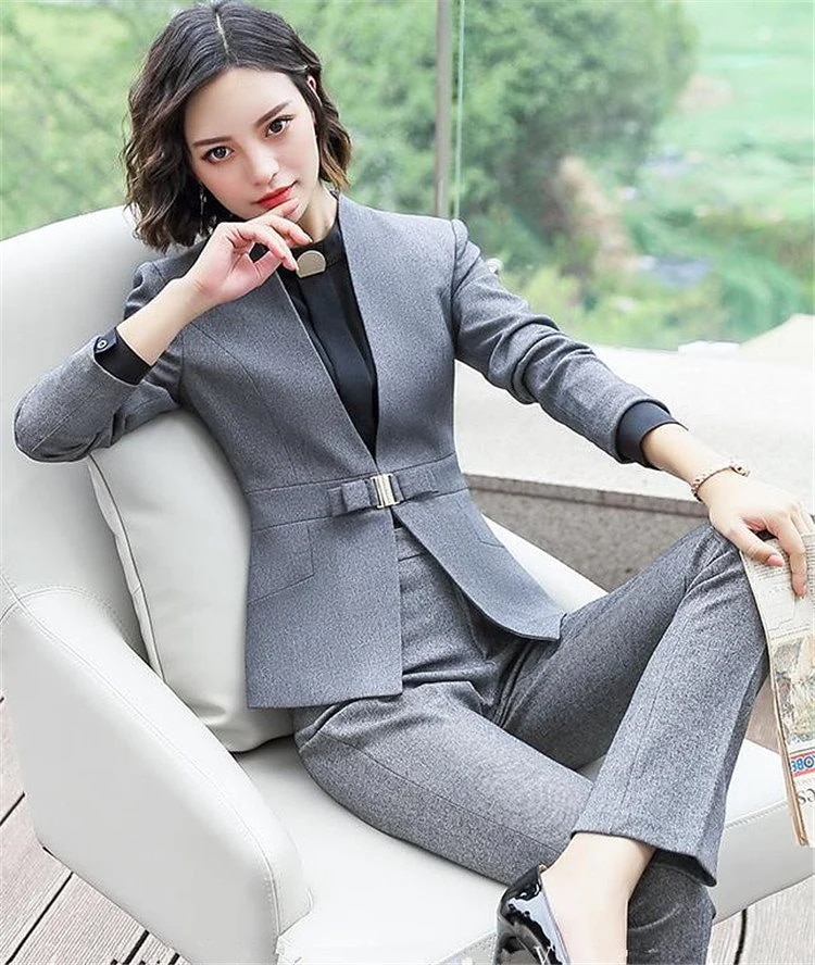 週末韓国ファッション 作業服 ファッション ジュエリーショップ スリム カジュアル 美容師 冬 大人気 フロント トレンド ユニフォーム 気質 快適である