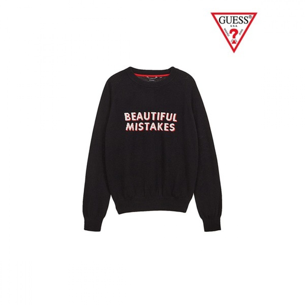 (GUESS) M2BR30Z31M0 カシミアスローガンロングスリーブセーター MM4S1600 16,661円