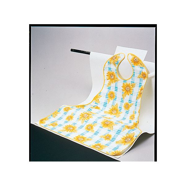 (まとめ)ピジョン 食事用エプロン ピジョンすべらない食事エプロン ひまわり K748(×3セット)
