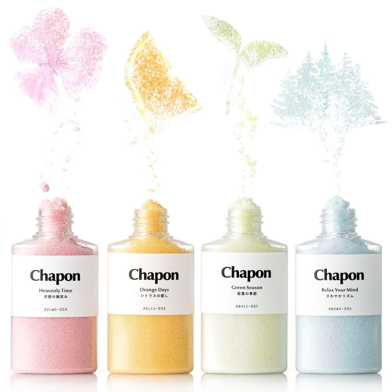 Chapon バスソルト 入浴剤 ギフト プレゼント 誕生日 母の日 シトラス&ウッディ 4種セット 60g×4