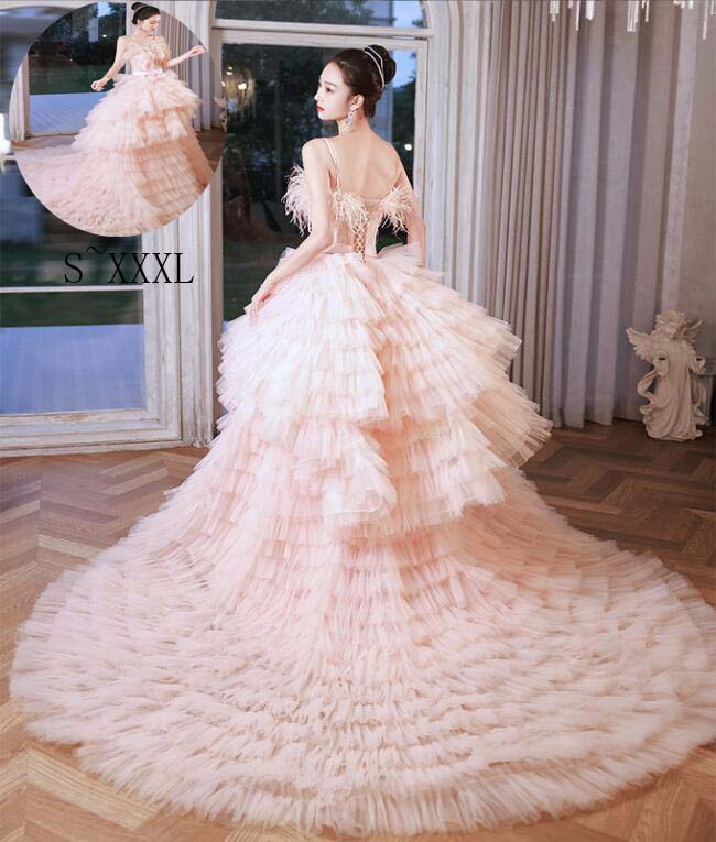 ロングドレス 前撮り パーティードレス 花嫁ドレス 韓国風 イブニングドレス ドレス ゴージャス 撮影用のワンピース お呼ばれ カラードレス 同窓会 高級感 お姫様ドレス セクシー 発表会 スレンダー