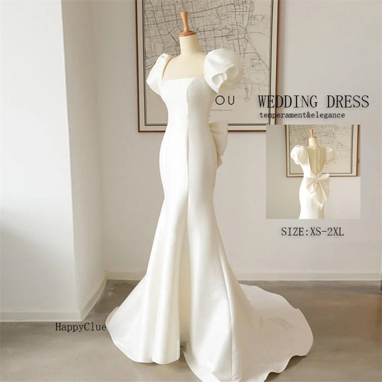 ウェディングドレス マーメードライン セクシー パーティードレス 白 二次会 ロングドレス トレーンタイプ ブライダル 結婚式 ワンピース レディース 上品 フォーマル お呼ばれ コンサート ピアノ演