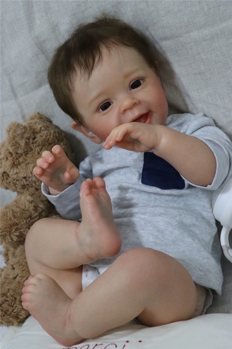 INSスタイル シミュレーション 赤ちゃん 人形 男の子赤ちゃん 子供服 モデル 3-6ヶ月