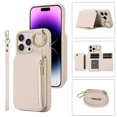 大人気！ スマホケース ストラップ 斜め掛け ショルダーカードケース iPhone14 13 12 11 ケース 13PRO PROMAX スマホ ショルダー スマホショルダー