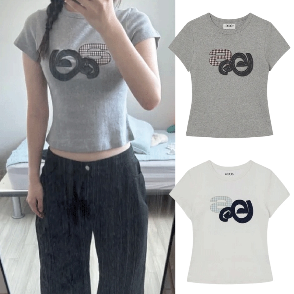 APPLIQUE LOGO TEE ロゴ Tシャツ