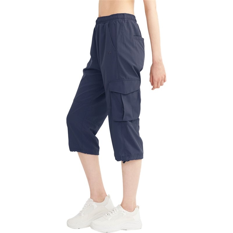 ジーフィット(g-fit) カーゴカプリパンツ ウエルネ スその他 ウェア パンツ (gfn306pp-nv)