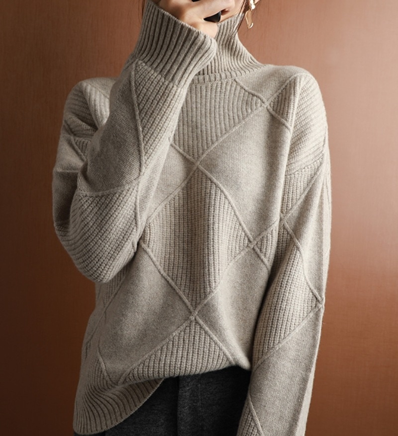 トップス デート モテアイテム ニットソー 長袖 ハイネック ウール 可愛い きれいめ 上品 おしゃれ かっこいい 可愛い ラブリー キュート ガーリー クール モード系 セクシー エレガント