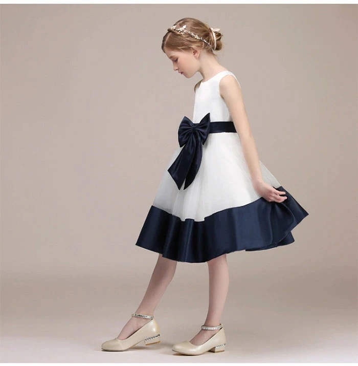 キッズ ドレス 女の子 パーティー フォーマル お姫様 ワンピース 子供ドレス ショート丈 フォーマルドレス ステージ衣装 ピアノ発表会 こどもドレス キッズドレス 結婚式 演奏会 ホワイト ネイビー 8,992円
