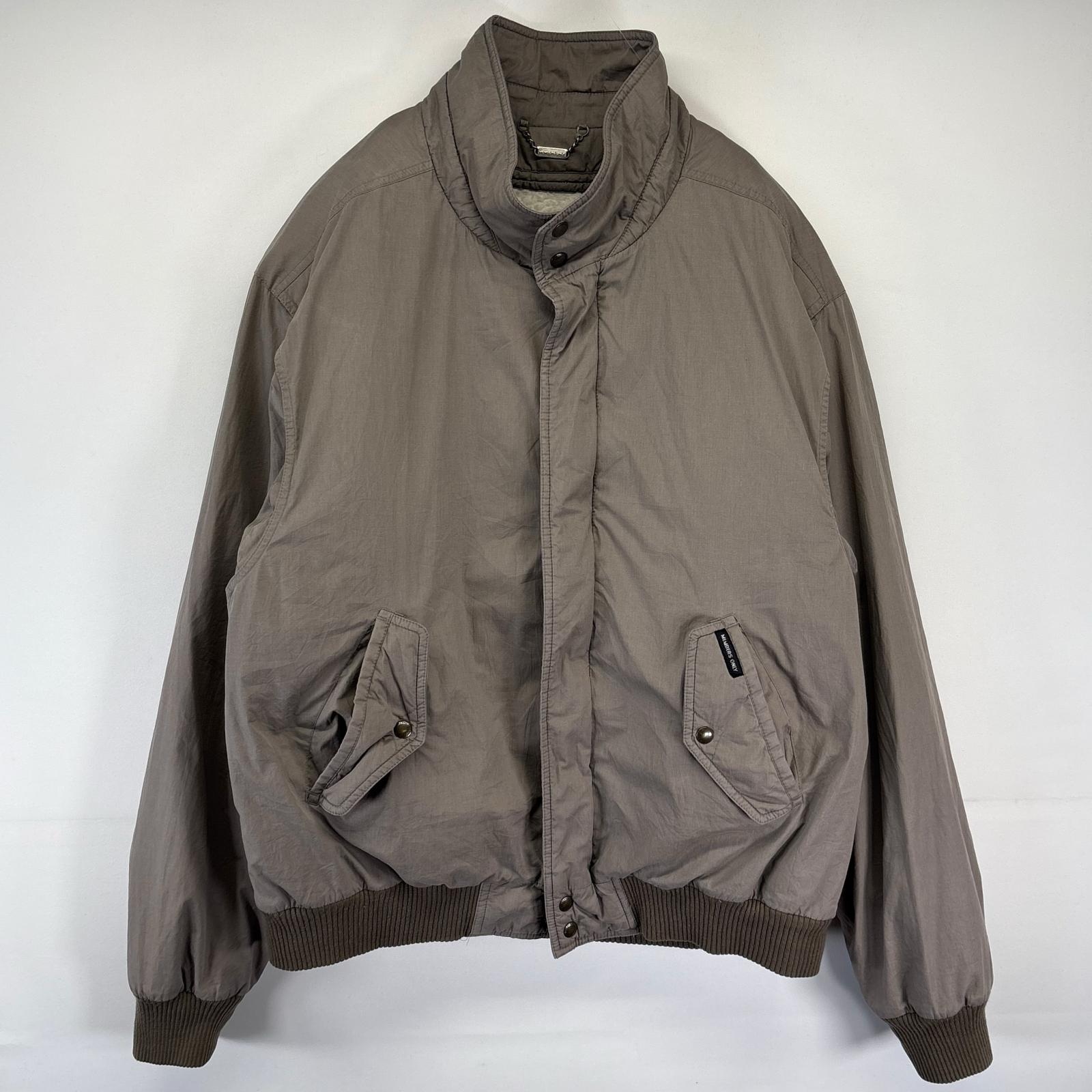 古着 メンバーズオンリー MEMBERS ONLY ジャケット ブルゾン 中綿 フルジップ ボアライナーベスト付き XLT グレー系 メンズ