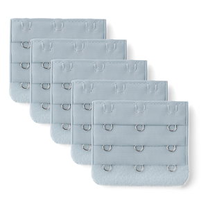 uxcell ブラジャー延長ホック 調整ホック 3段 3ホック ブラエクステンダー 女性用 ブルー グレー 5.5 x 5cm