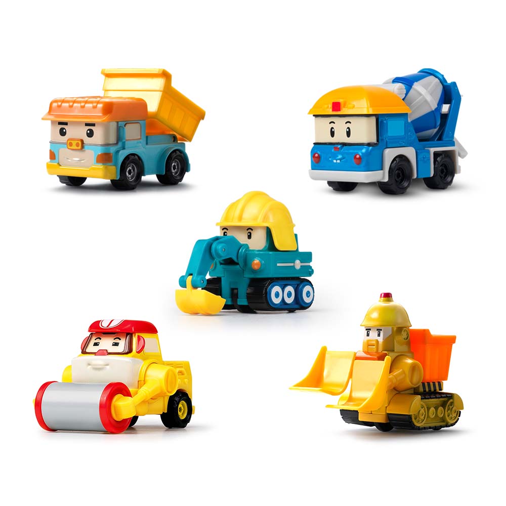 ロボカポリダイカスト重装備5種パック（マックスフォークミッキーブルナーダンプ）