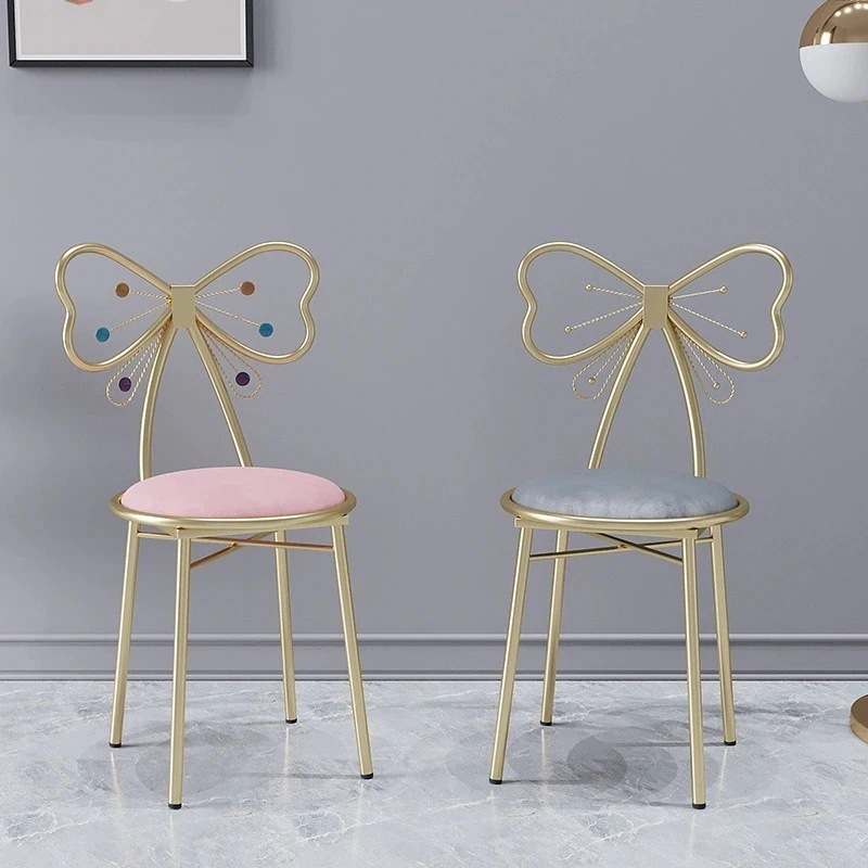 北ins化粧椅子用乙女心姫蝶背もたれ椅子甲椅子寝室化粧台腰掛け