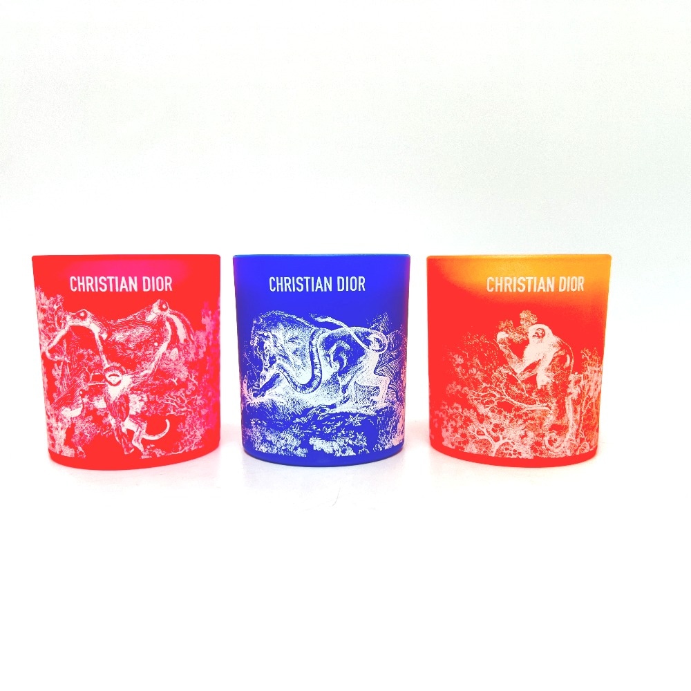 雑貨 トワルドゥジュイ キャンドル セット Dioriviera (ディオリビエラ)2022 コレクション 3点セット アロマキャンドル 陶器 マルチカラー