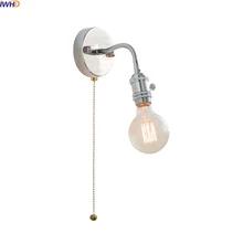 IWHD寝室インテリアLEDウォールランプシャワーアート照明器具ホームデザインアイアンベースモダン北欧バスルーム階段ライト