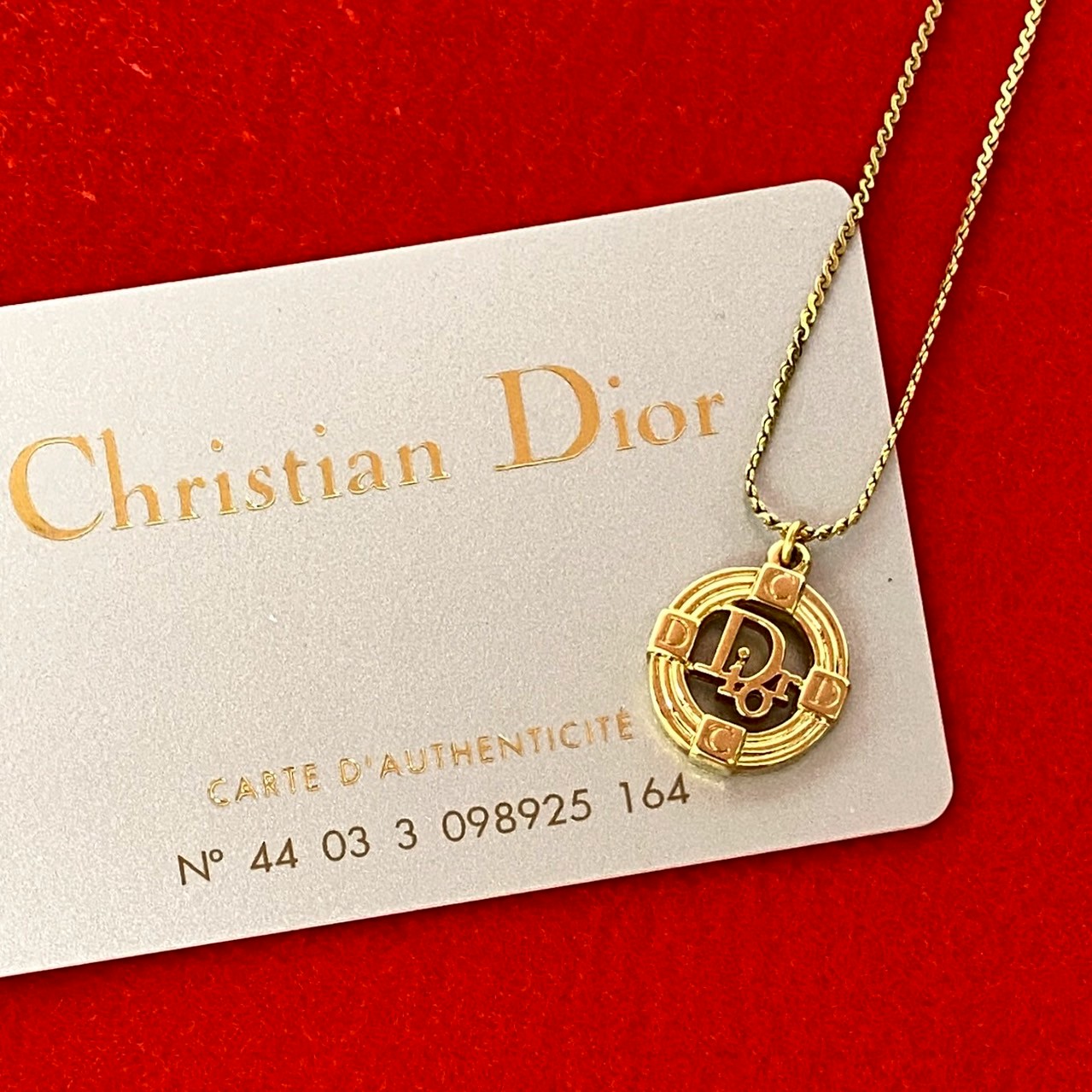 ヴィンテージ ロゴネックレス GP ゴールド 28325