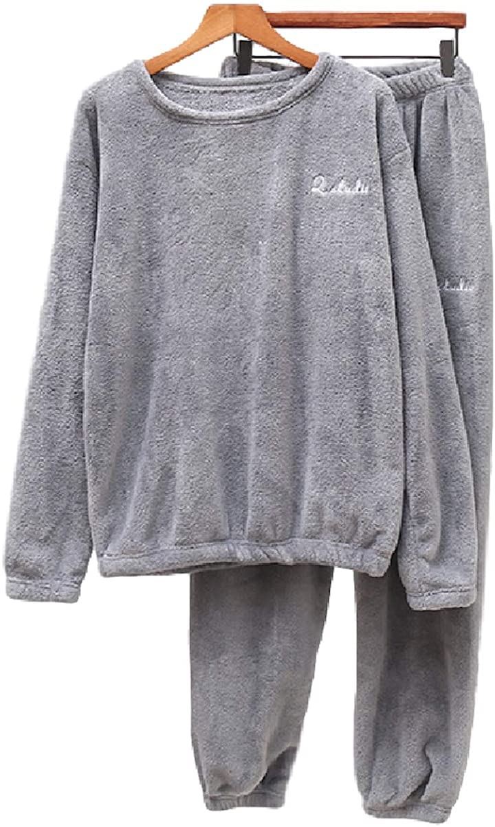 上下 セット あったか パジャマ もこもこ ルームウェア レディース 裏起毛 極暖 ふわふわ 部屋着 暖かい 防寒 冬 ルームウエア(グレー, フリーサイズ（一般的なMLサイズ相当）)