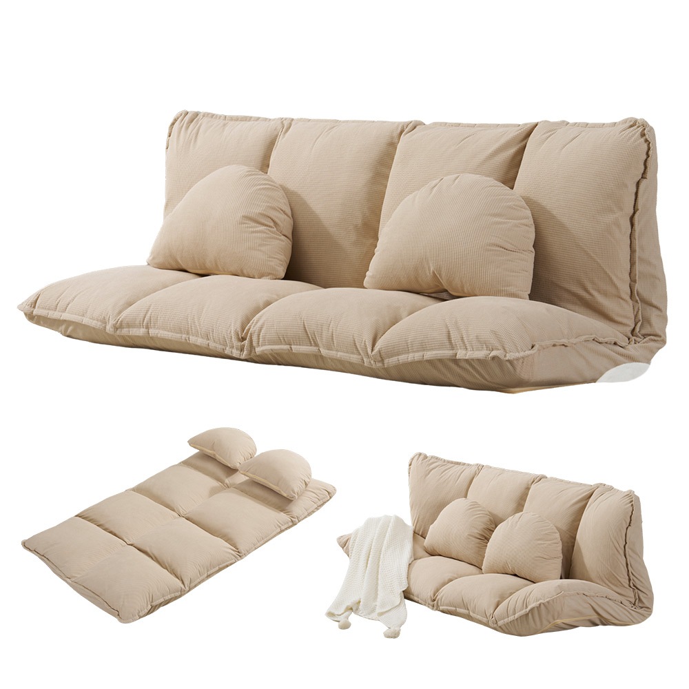 【国内即日発送】ソファ ソファベッド フロアソファ コンパクト ローソファ こたつ用 ソファー 2人掛け 1人暮らしマルチに使える3WAY 幅160cm 6段階リクライニング クッション付き 座椅子