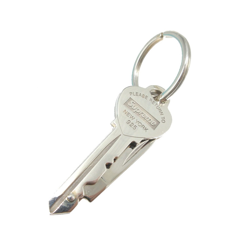美品 キーリング ハートナイフ シュプリームコラボ リターントゥティファニー キーホルダー シルバー925/シルバー925 シルバー 1188【中古】 ユニセックス