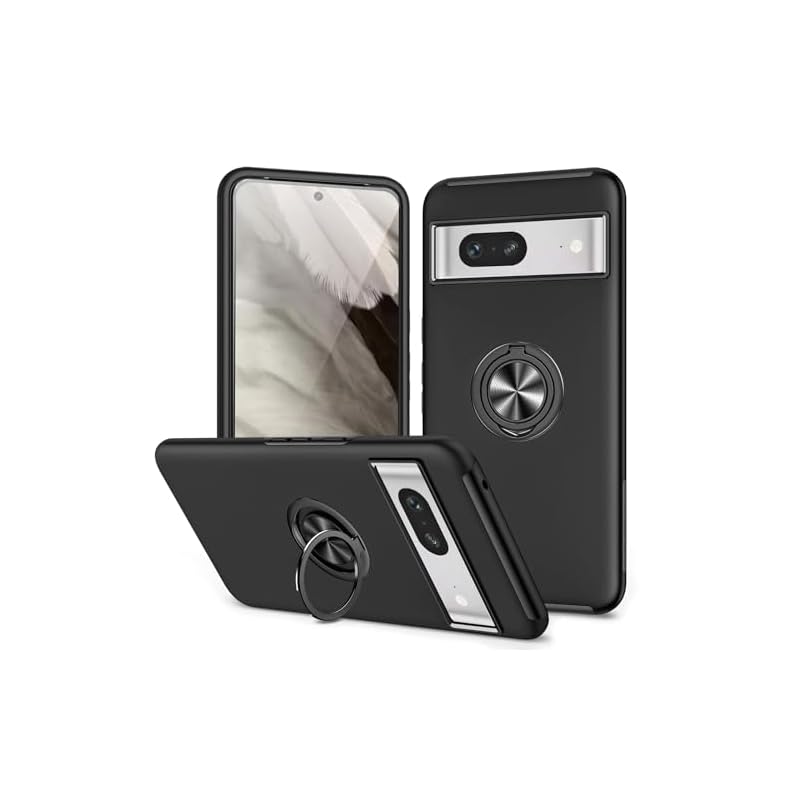 Google Pixel8 ケース リング 耐衝撃 TPU+PC バンパーケース グーグル ピクセル8 スマホケース 頑丈 スタンド機能 車載ホルダー対応 全面保護 落下防止 防塵 指紋防止 傷防止 4,708円